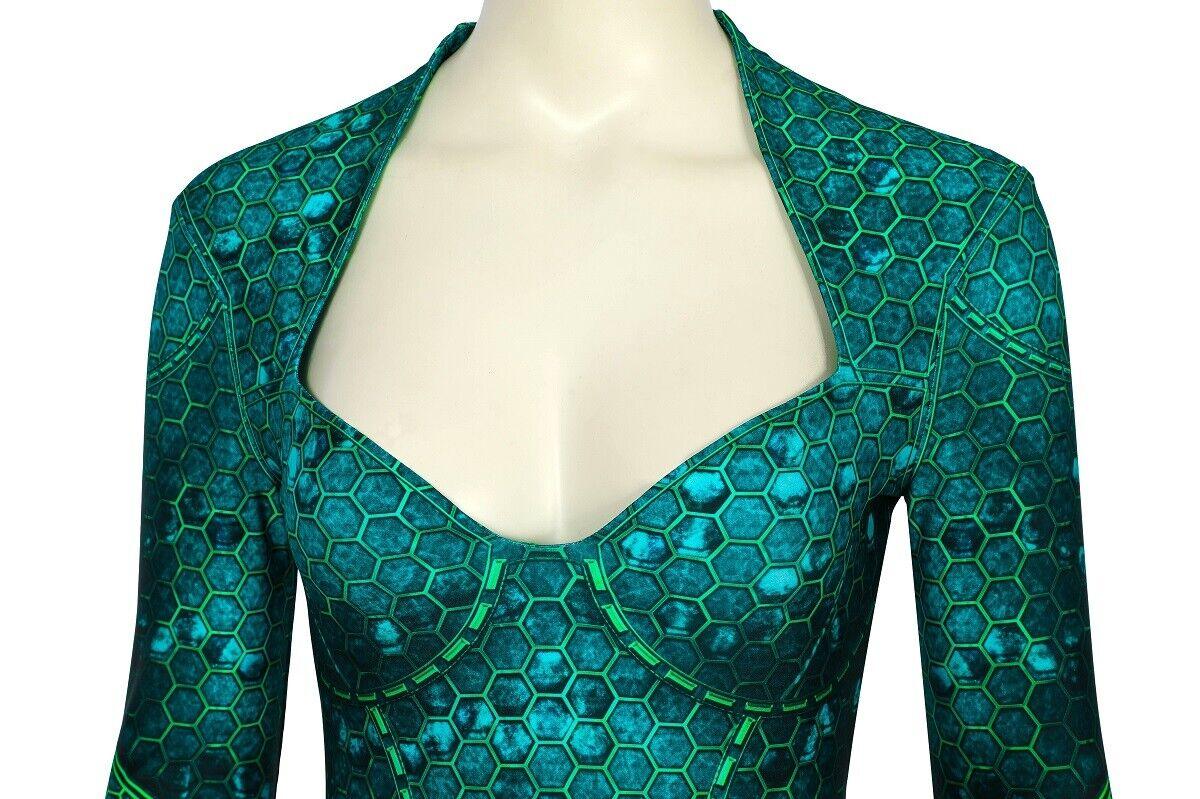 Aquaman Mera Atlantis Jumpsuit Halloween Cosplay Costume