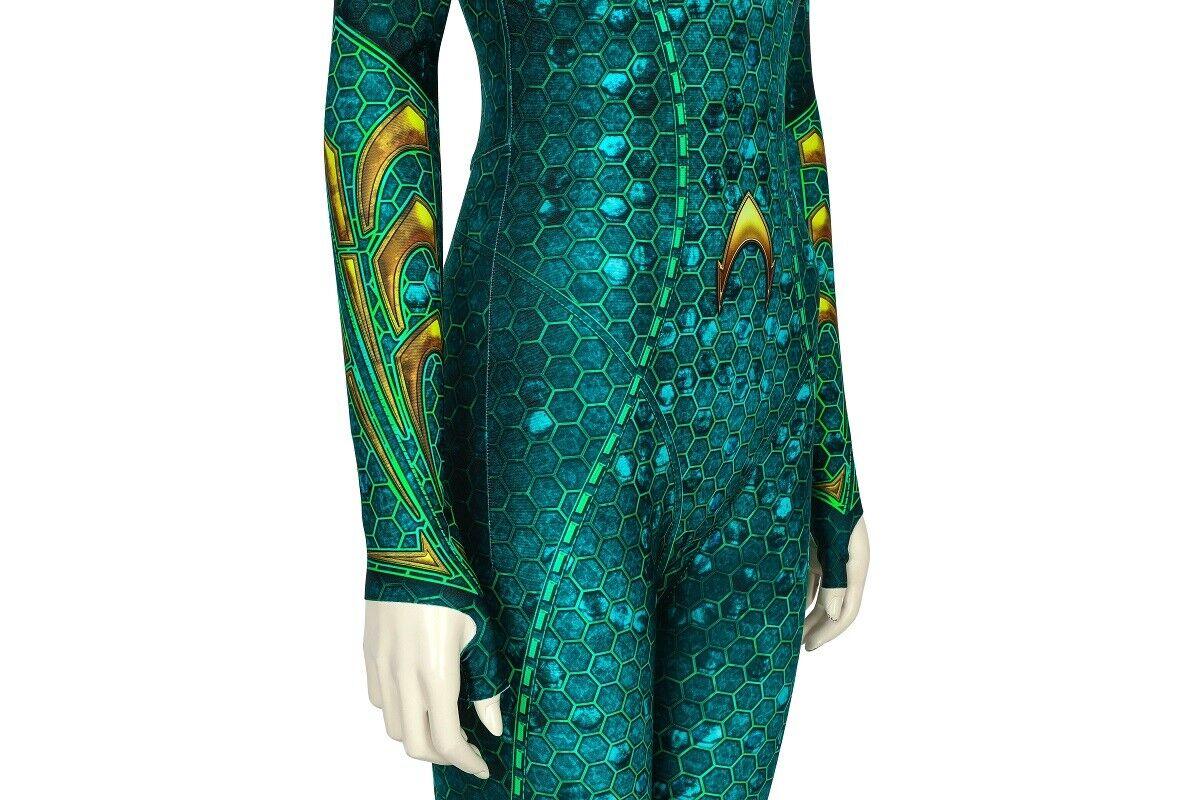 Aquaman Mera Atlantis Jumpsuit Halloween Cosplay Costume