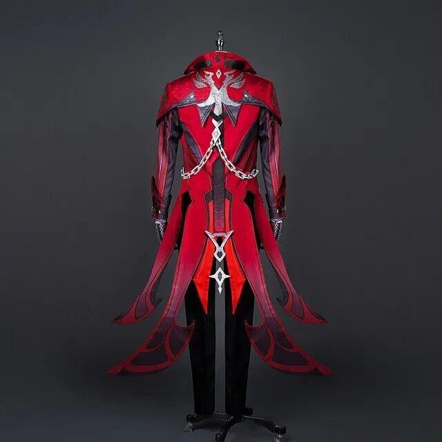 Genshin Impact Diluc Red Dead of Night Costume