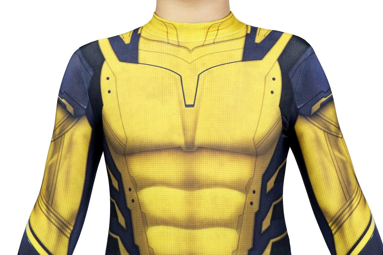 Kids Deadpool 3 Wolverine Jumpsuit Cosplay Costume