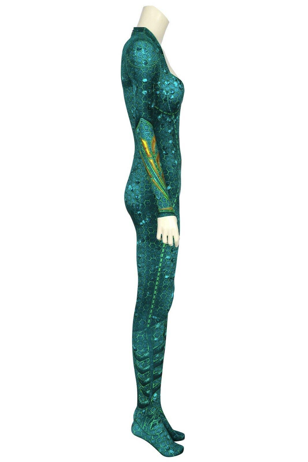 Aquaman Mera Atlantis Jumpsuit Halloween Cosplay Costume