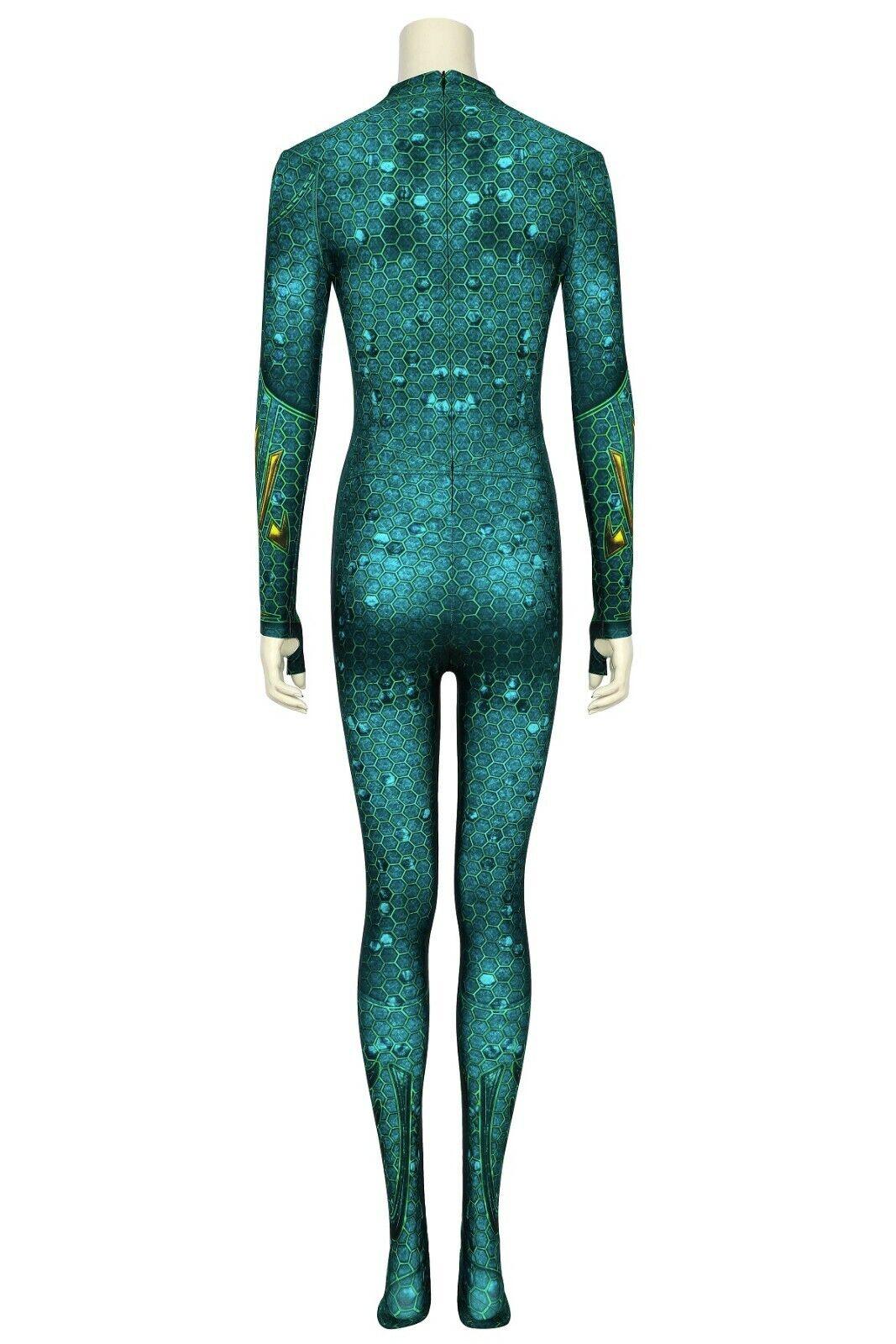 Aquaman Mera Atlantis Jumpsuit Halloween Cosplay Costume