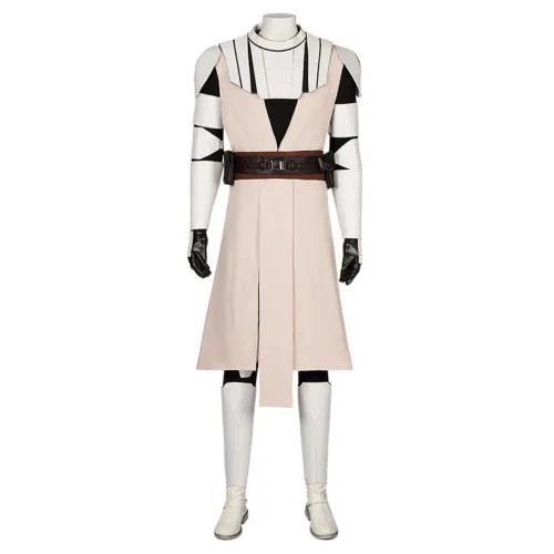 SW Jedi Knight Obi-Wan Armor Outfit Cosplay Costume