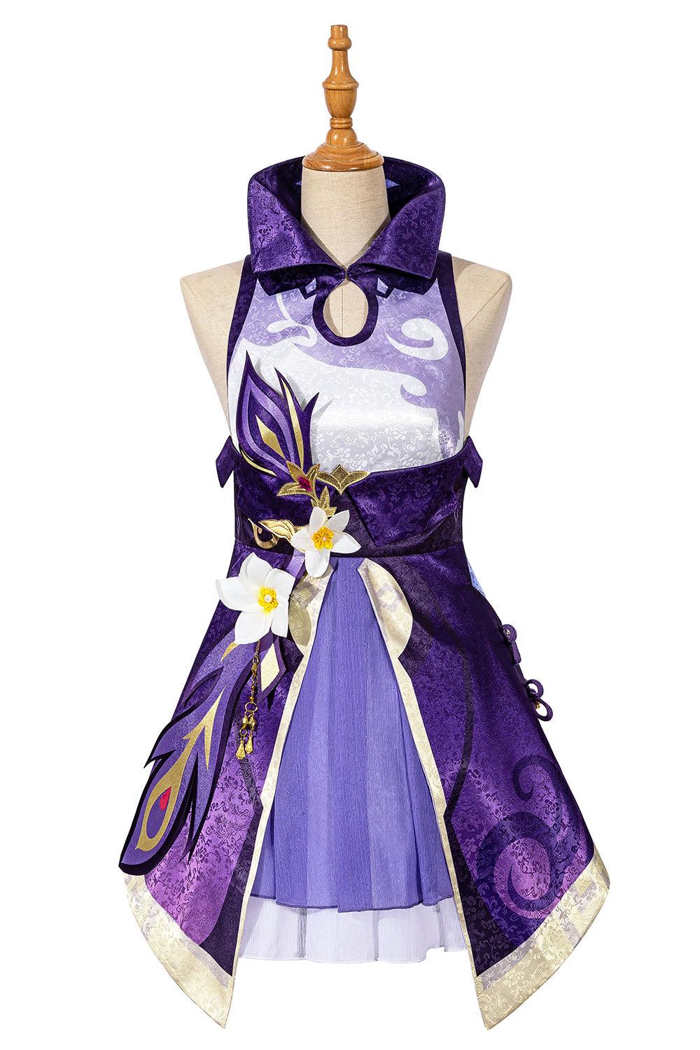 Genshin Impact Keqing Cosplay Costume New Edition - CrazeCosplay