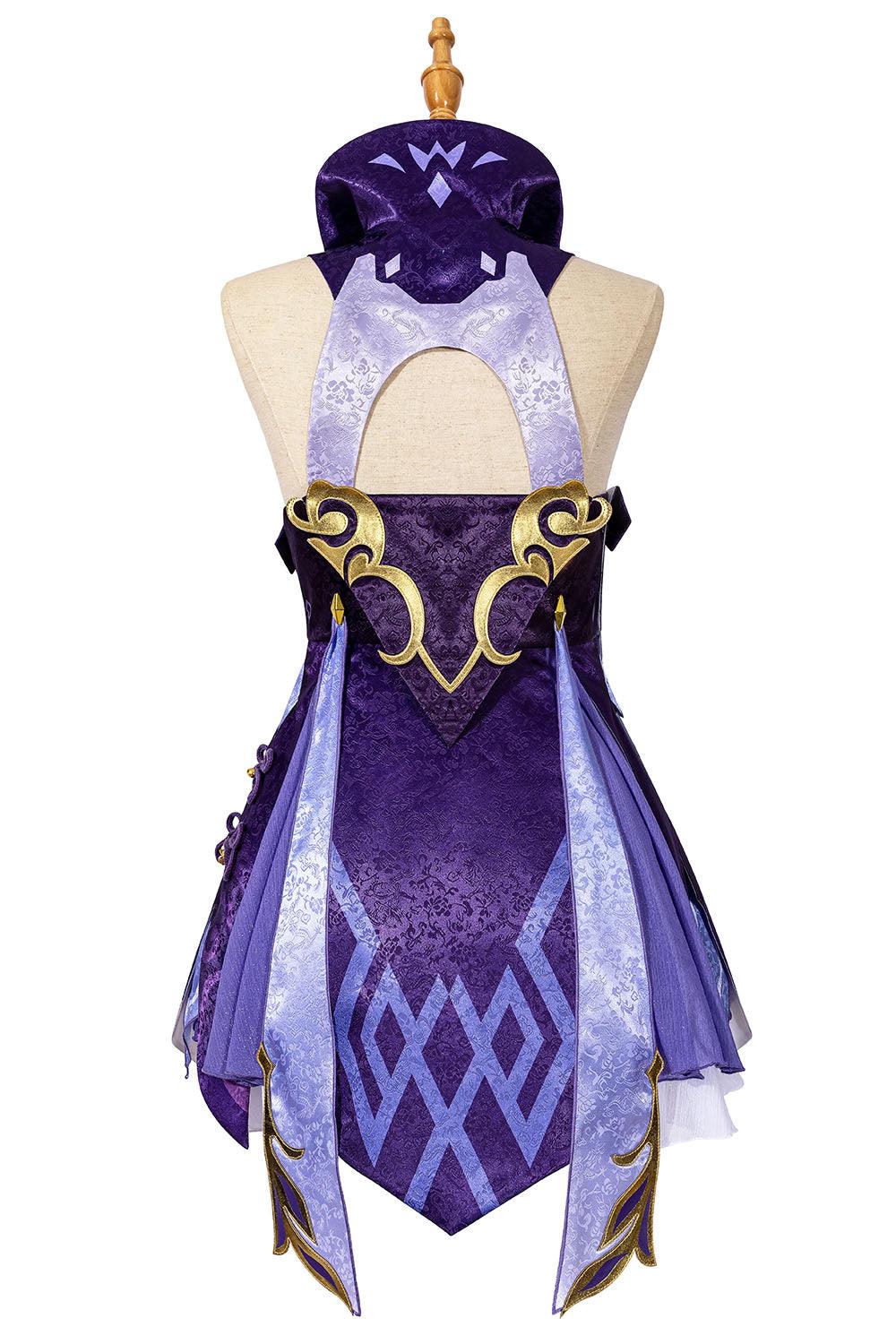 Genshin Impact Keqing Cosplay Costume New Edition - CrazeCosplay