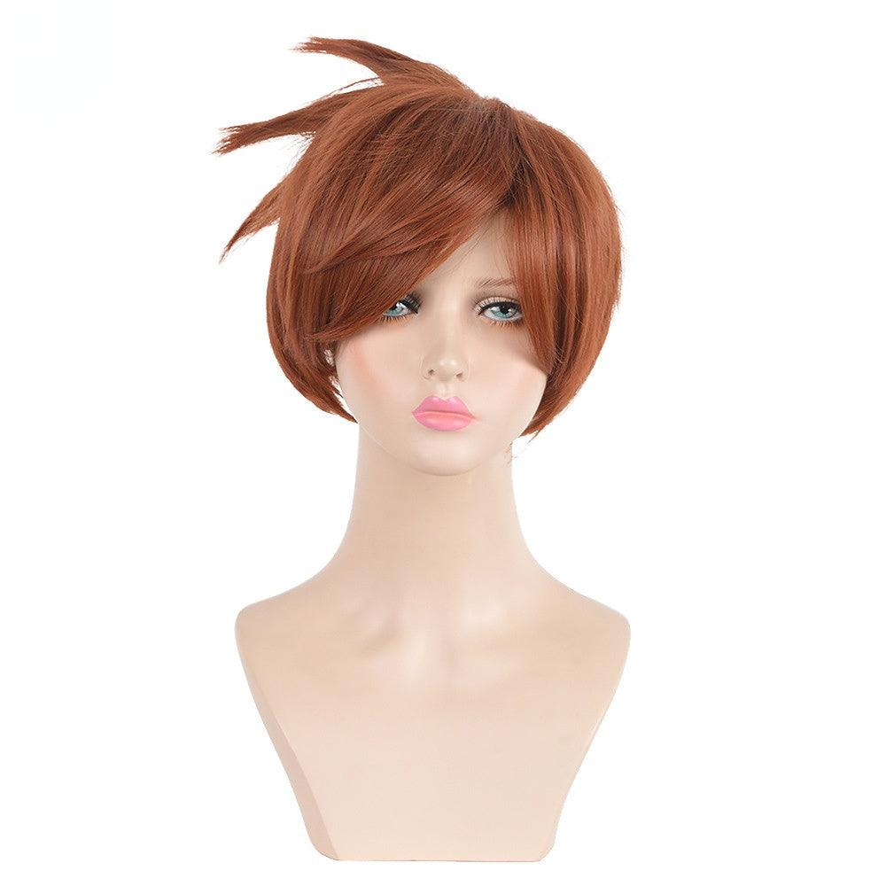 Tracer Overwatch Brown Short Cosplay Wig