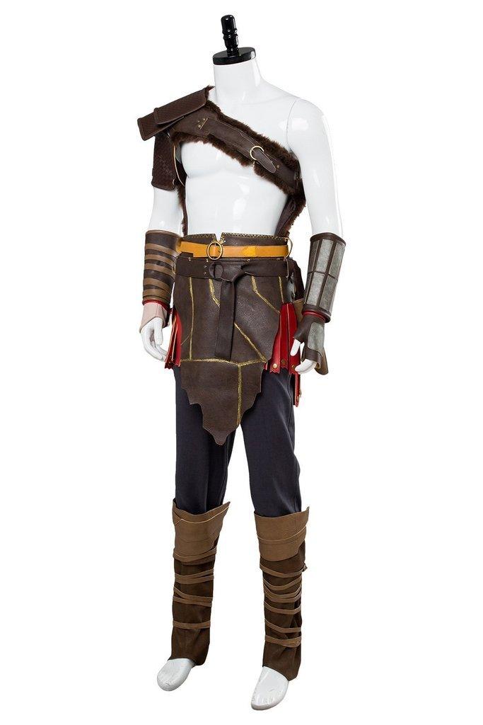 gow God of War 4 Kratos Nordic Spartan Battle Suit Outfit Halloween Carnival Cosplay Costume - CrazeCosplay