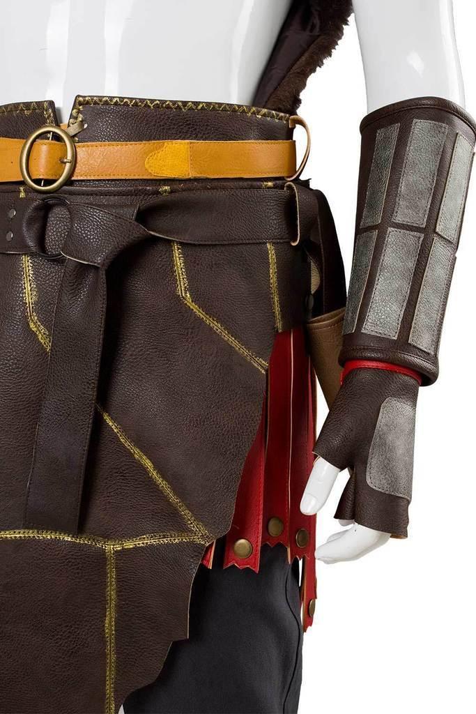 gow God of War 4 Kratos Nordic Spartan Battle Suit Outfit Halloween Carnival Cosplay Costume - CrazeCosplay