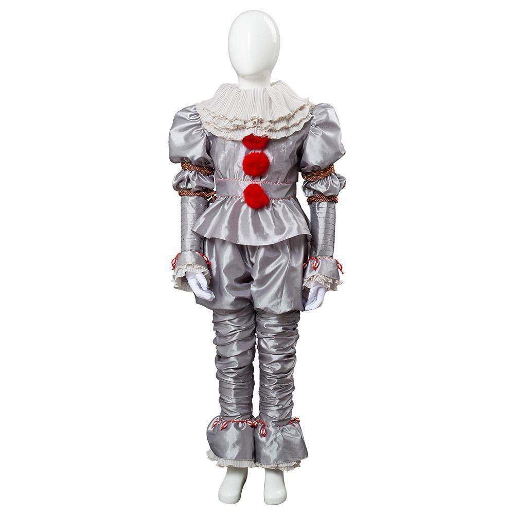 It 2 Pennywise The Clown Outfit Suit Halloween Cosplay Costume For Kid