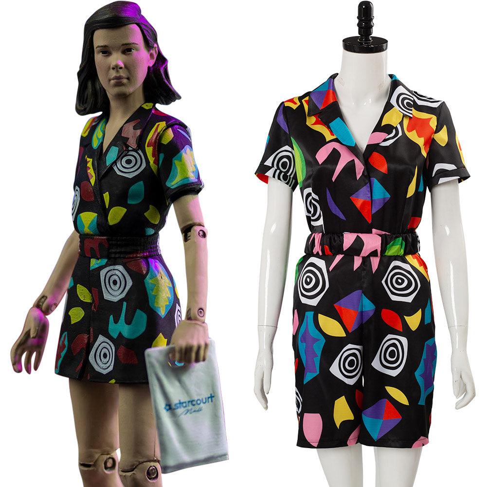 Stranger Things Season 3 Eleven 11 Dress Women Cosplay Costume Fancy Party Dress - CrazeCosplay