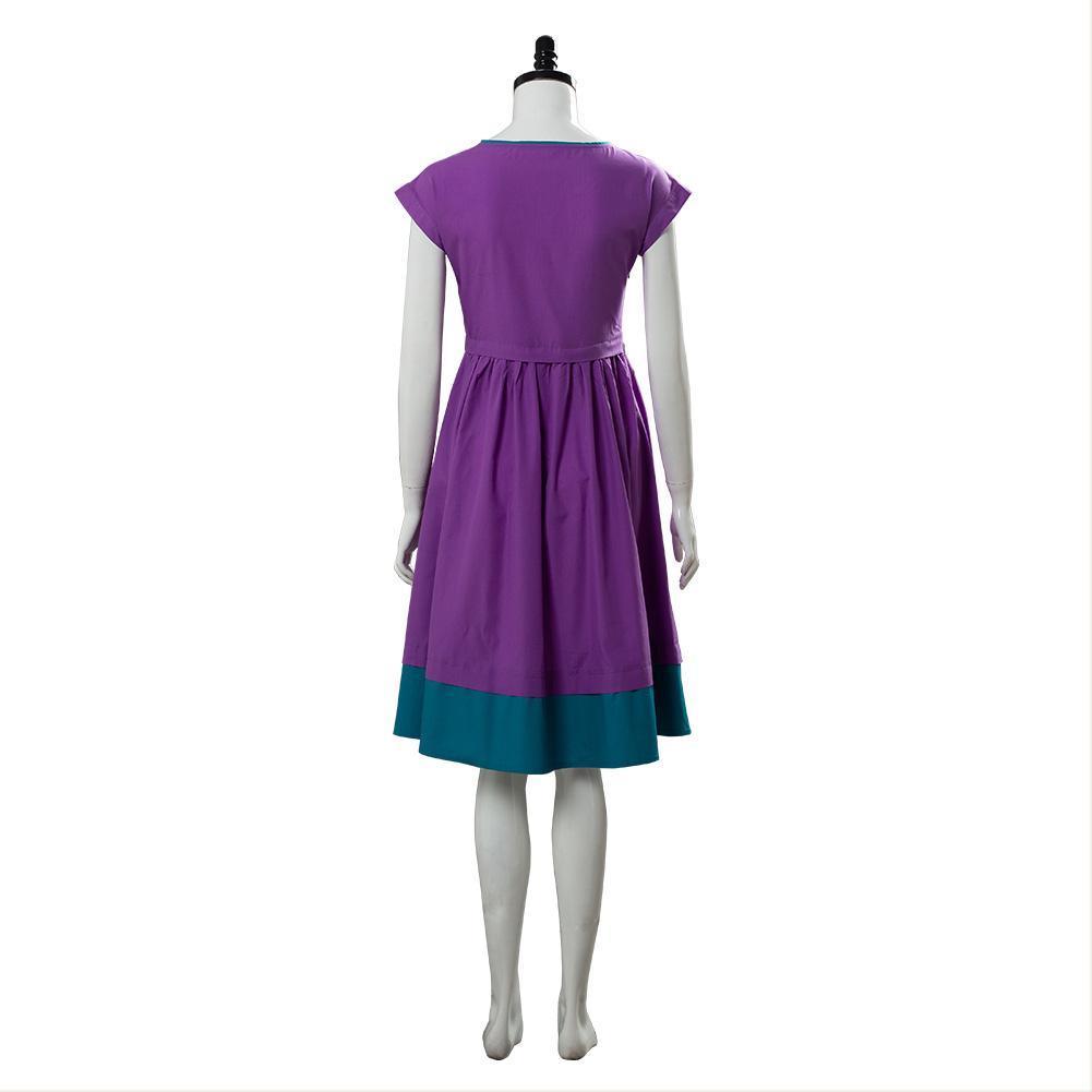 Stranger Things Season 3 Nancy Wheeler Purple Dress Cosplay Costume - CrazeCosplay