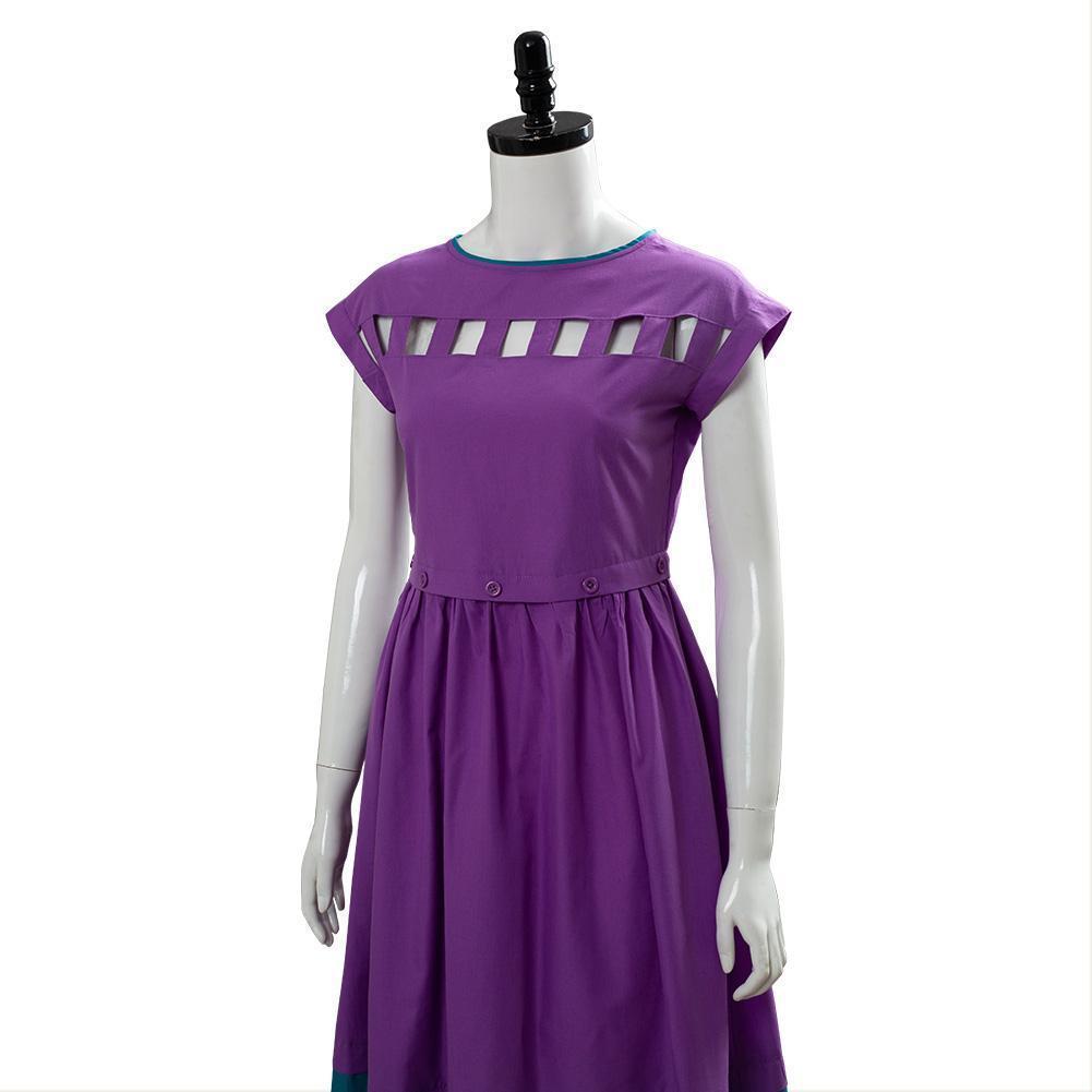 Stranger Things Season 3 Nancy Wheeler Purple Dress Cosplay Costume - CrazeCosplay