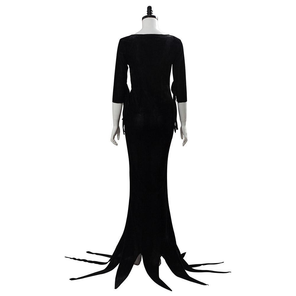 Morticia Addams The Addams Family Cosplay Costume Outfit Dress Suit Uniform - CrazeCosplay