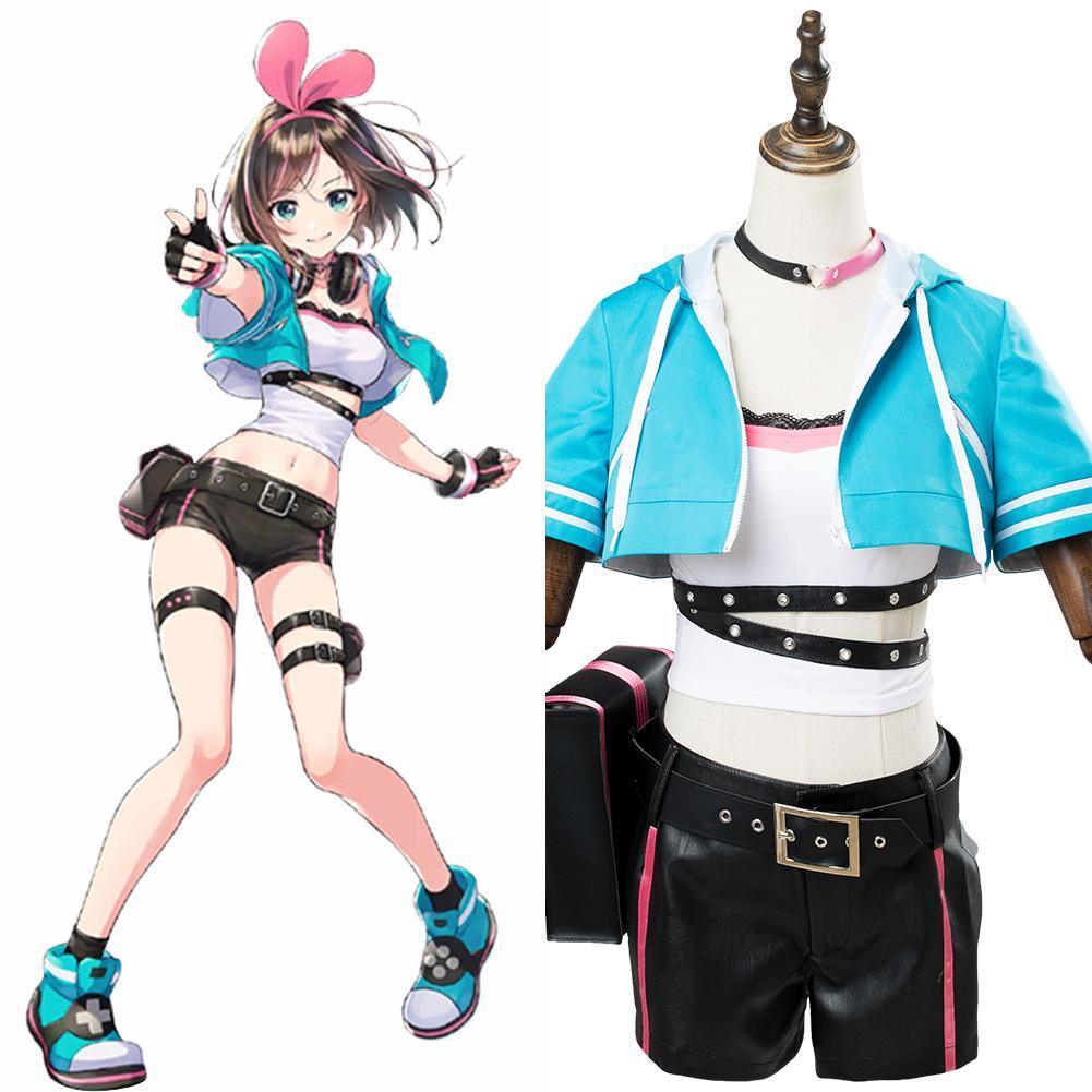 A I Channel Kizuna Ai Cosplay Costume - CrazeCosplay