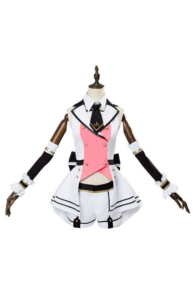 A I Channel Kizuna Ai Cosplay Costume Girls Pink Outfit - CrazeCosplay