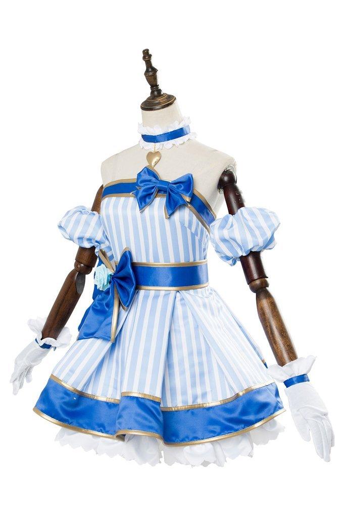 A I Channel Kizuna Ai Cosplay Dress Costume Blue - CrazeCosplay