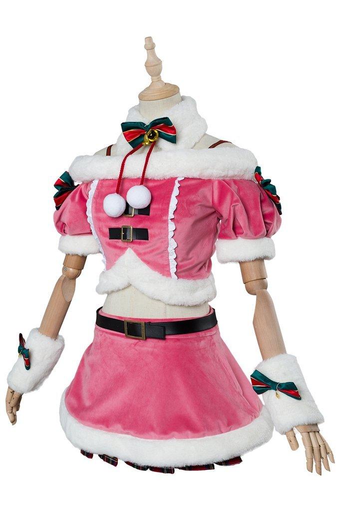 A I Channel Kizuna Ai Christmas Dress Cosplay Costume - CrazeCosplay