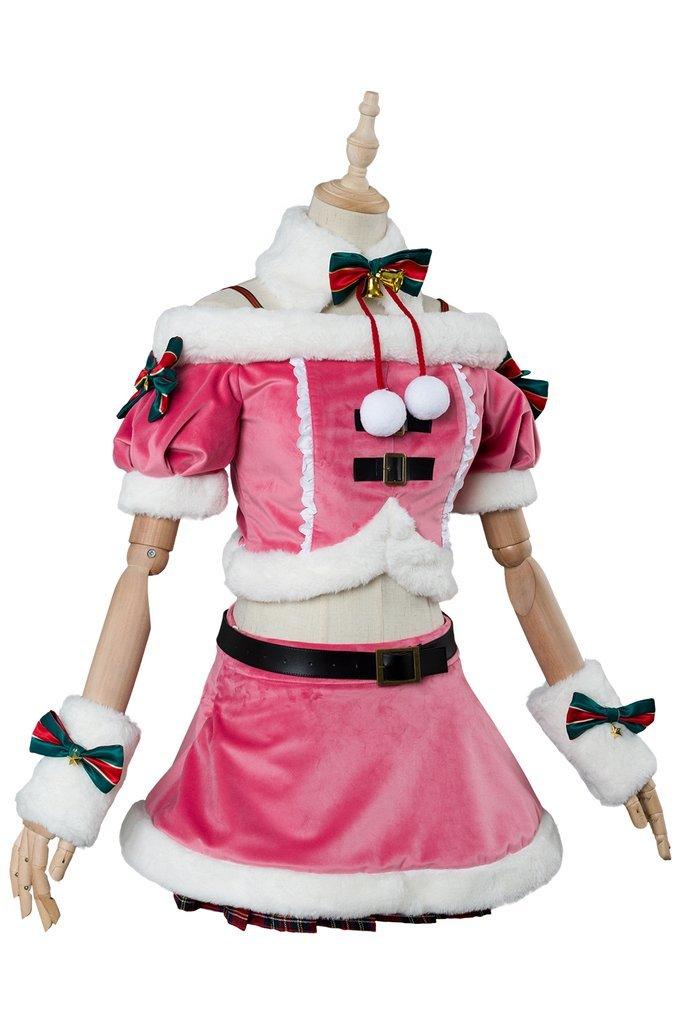 A I Channel Kizuna Ai Christmas Dress Cosplay Costume - CrazeCosplay