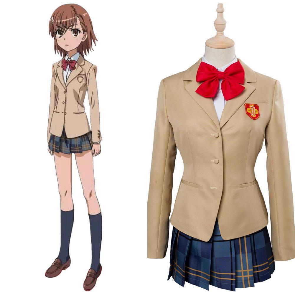 A Certain Magical Index Misaka Mikoto Cosplay Costume - CrazeCosplay