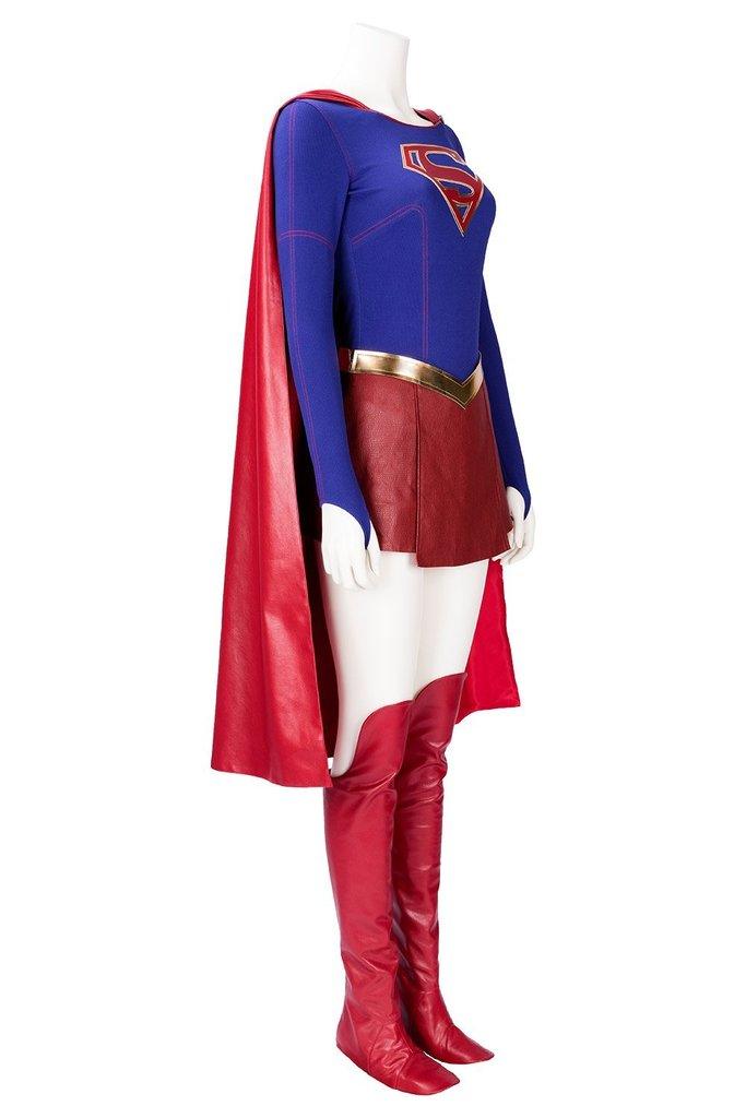 Supergirl Superwoman Kara Danvers Outfit Cosplay Costume Adult - CrazeCosplay