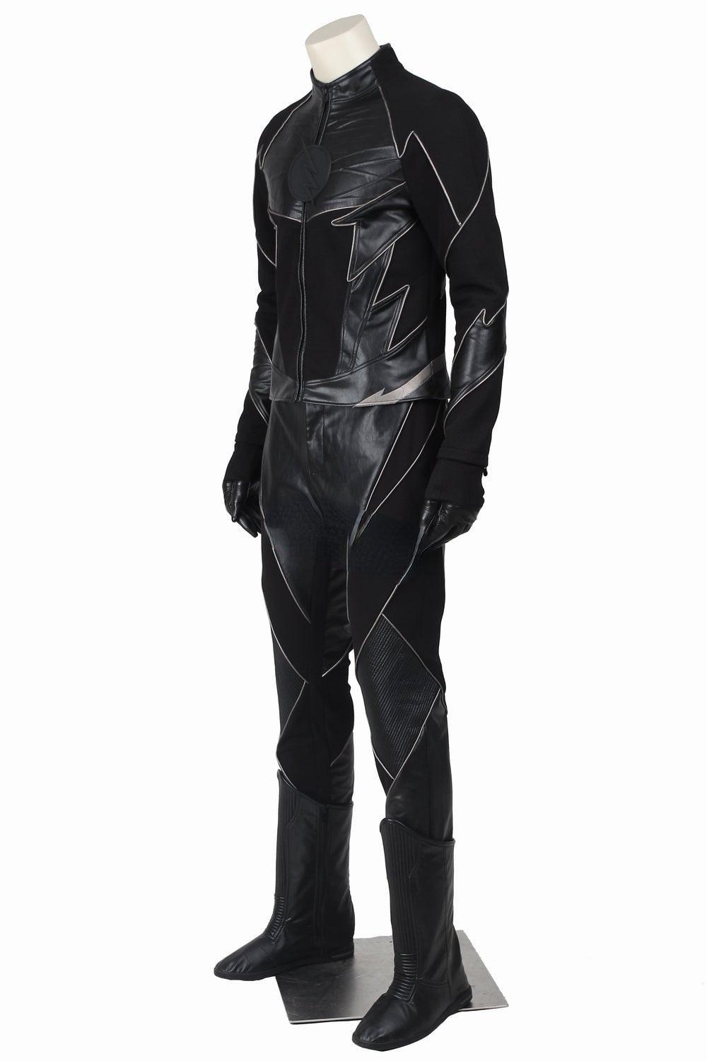 Zoom Jumpsuit The Flash Hunter Zolomon Black Outfit Cosplay Costume