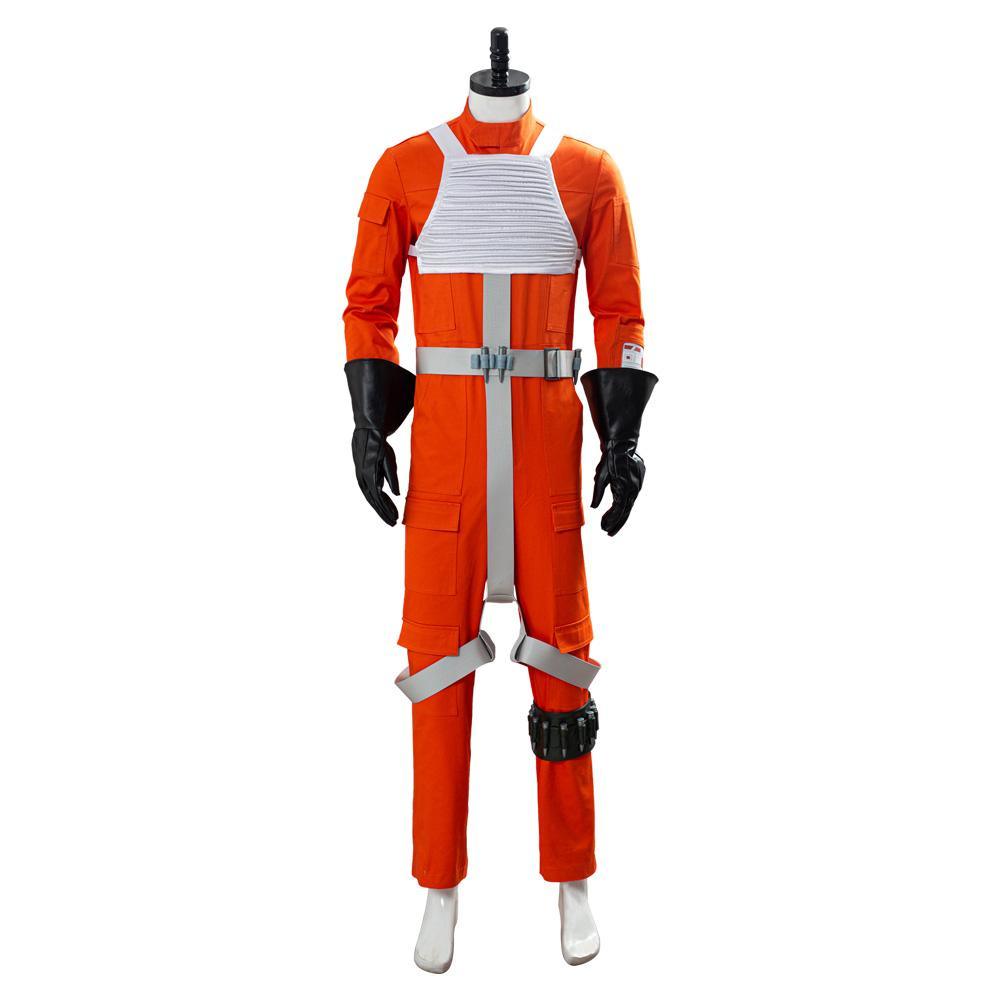 Star Wars X Wing Rebel Uniform Outfit Pilot Jumpsuit Cosplay Costume - CrazeCosplay