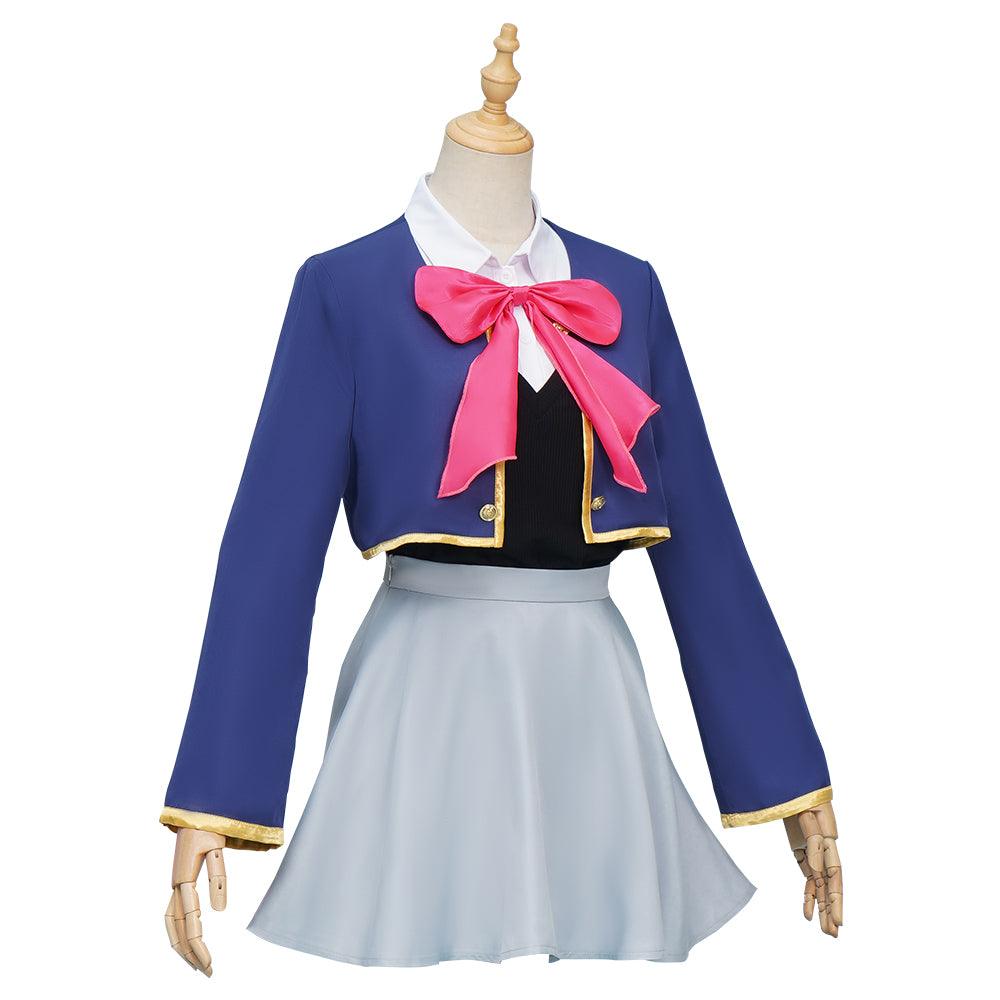 Oshi No Ko Anime Ruby Hoshino Cosplay Costume School Uniform for Adults