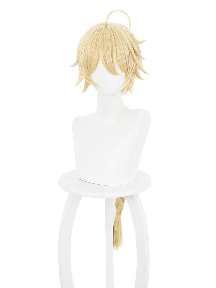 Genshin Impact Aether Light Golden Cosplay Wig - CrazeCosplay