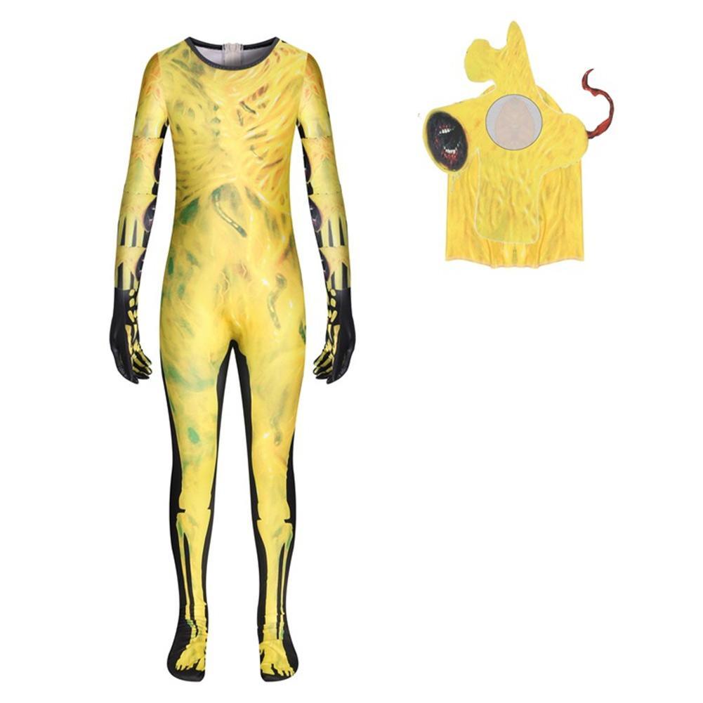 Kids Horror Legend Golden Siren Head Cosplay Zentai Suit Halloween ...