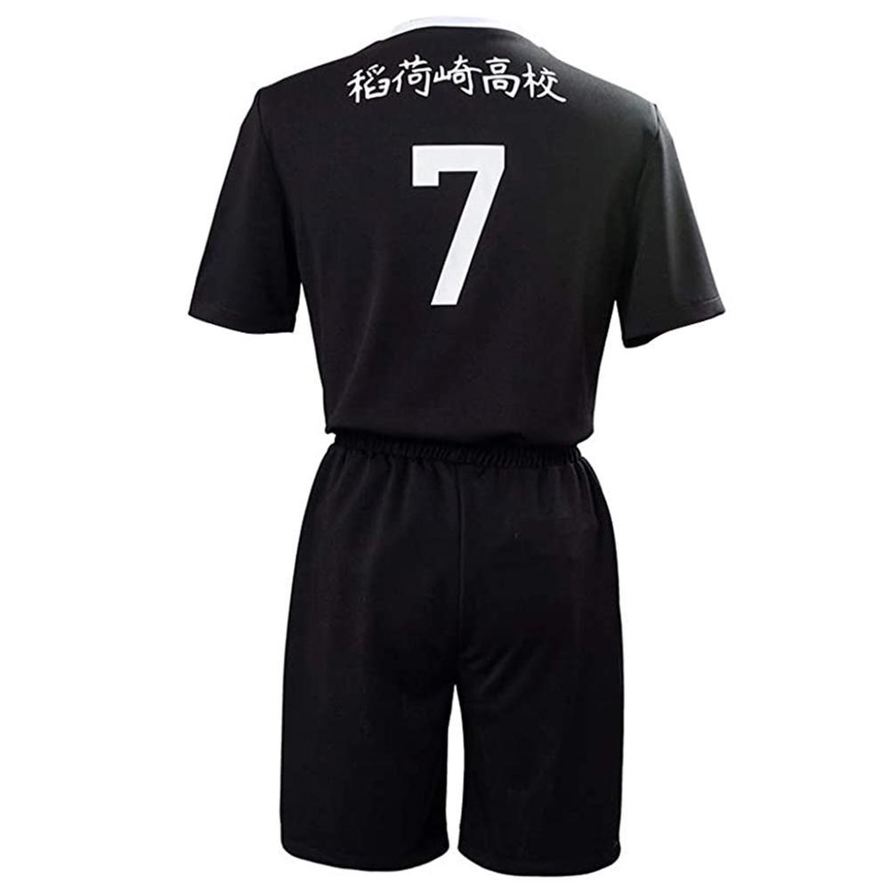 Unisex Haikyuu!! Inarizaki High School Volleyball Club Team Uniform Atsumu Miya Cosplay Short Sleeve Top + Shorts Sets - CrazeCosplay