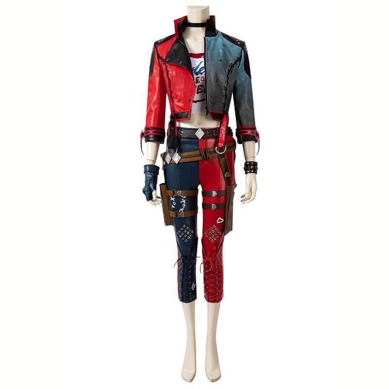 Harley Quinn Costumes Suicide Squad Kill the Justice League Cosplay Outfit Halloween Suit - CrazeCosplay