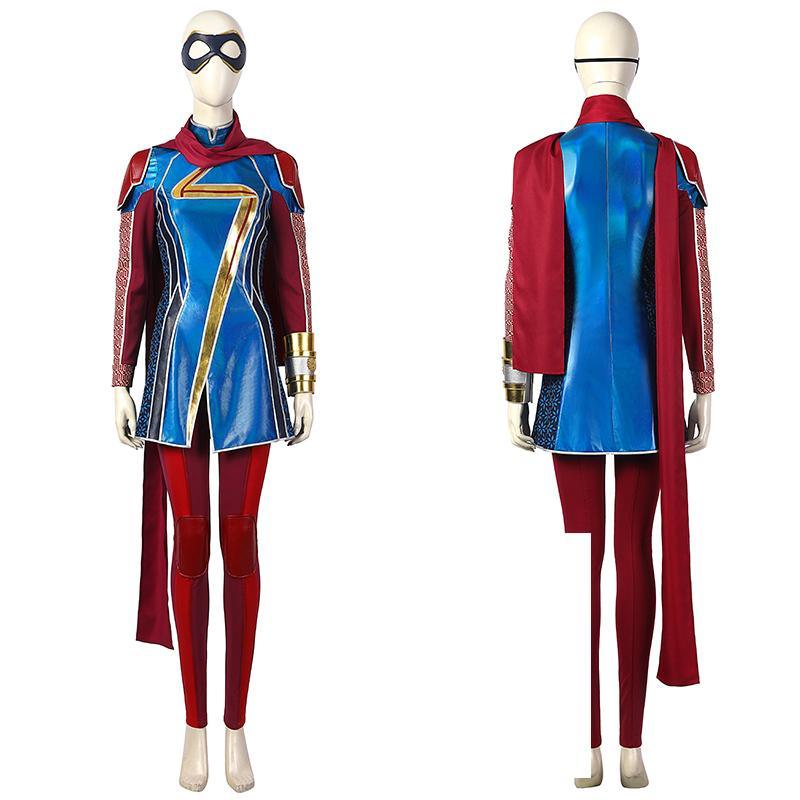 Kamala Khan Cosplay Costume Supergirl Outfit Halloween Carnival Suit - CrazeCosplay