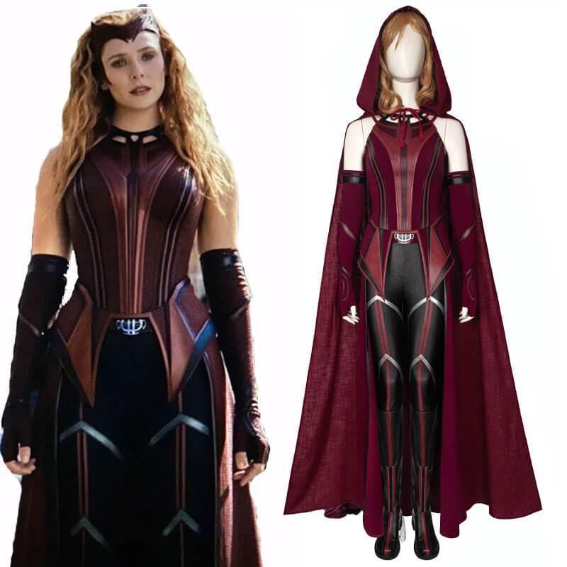 Wandavison Scarlet Witch Multiverse of Madness Halloween Costume Adult - CrazeCosplay