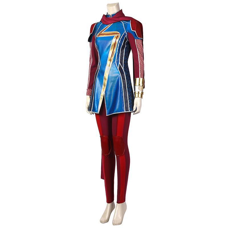 Kamala Khan Cosplay Costume Supergirl Outfit Halloween Carnival Suit - CrazeCosplay