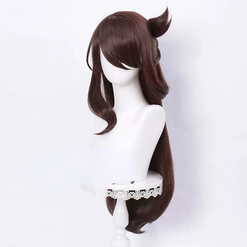 Genshin Impact Beidou Brown Long Cosplay Wig - CrazeCosplay