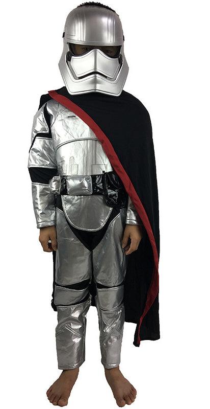 Boys Silver Stormtrooper Costume Authentic Stormtrooper Cosplay Suits with Mask