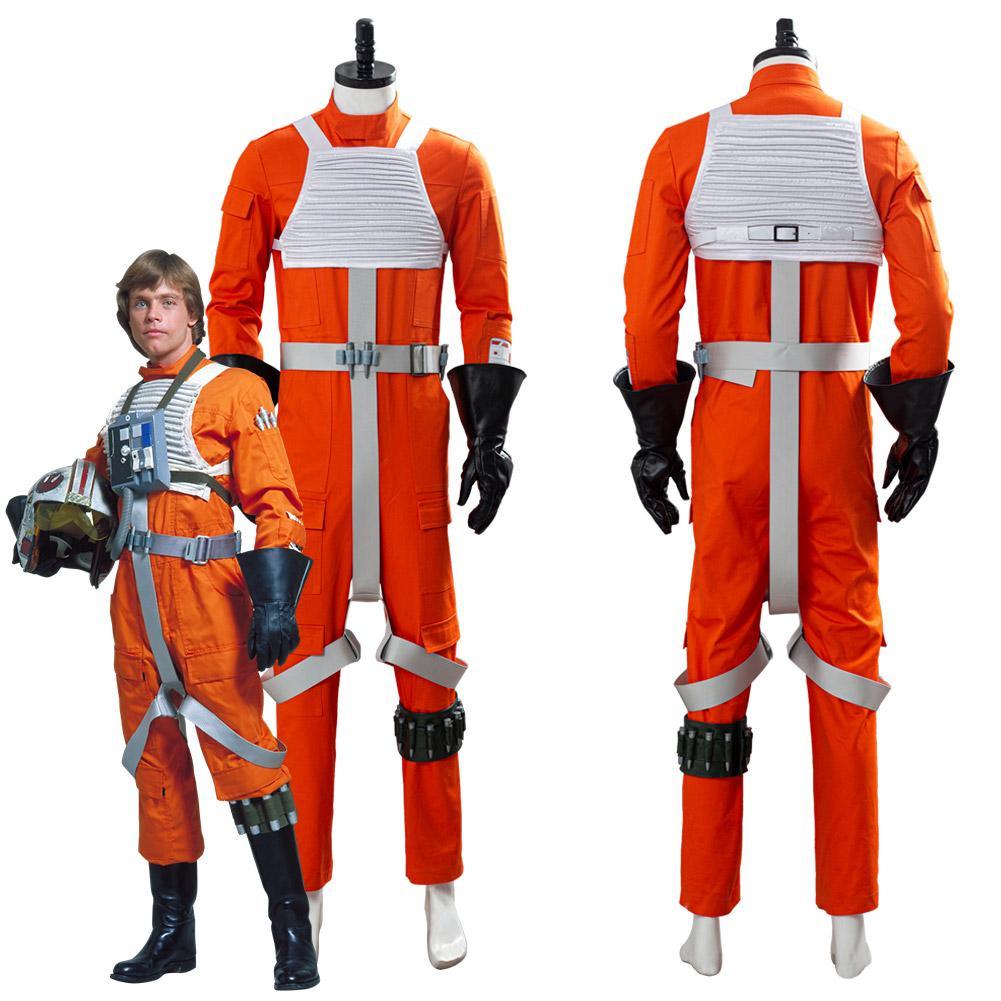 Star Wars X Wing Rebel Uniform Outfit Pilot Jumpsuit Cosplay Costume - CrazeCosplay