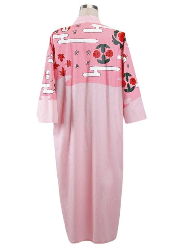 Bleach 8th Division Captain Kyouraku Shunsui Captain Robe Cosplay Costume - CrazeCosplay