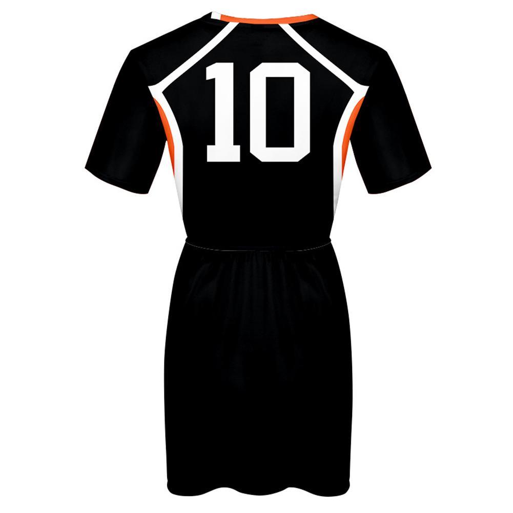 Haikyuu!! Hinata Shoyo Cosplay Dress Women Summer Short Sleeve Cosplay Costume - CrazeCosplay