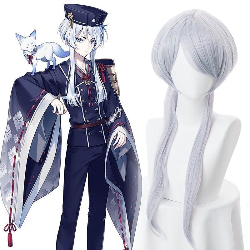 Touken Ranbu Hakusan Yoshimitsu White Cosplay Wig