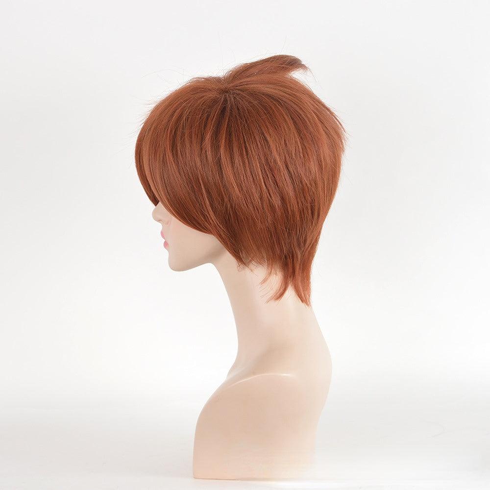 Tracer Overwatch Brown Short Cosplay Wig