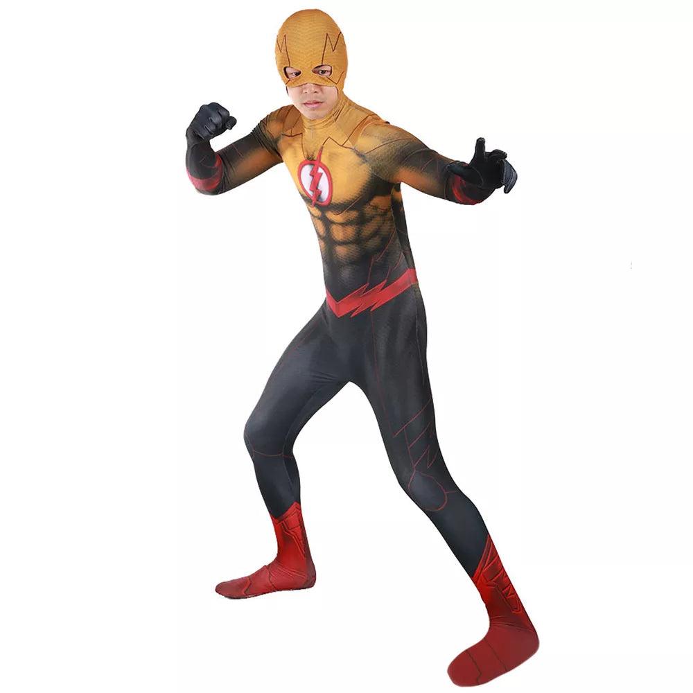 Justice League Reverse Flash Cosplay Costume Adult - CrazeCosplay