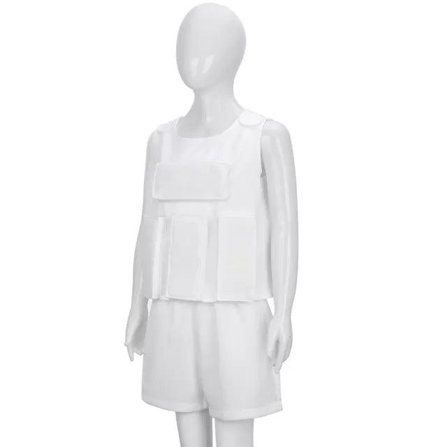 Stranger Things Season 4 Eleven White Cosplay Costume - CrazeCosplay