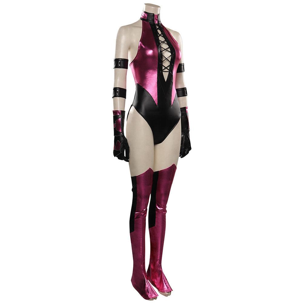 Mortal Kombat Mileena Cosplay Costume Jumpsuit Outfits Halloween Carnival Suit - CrazeCosplay