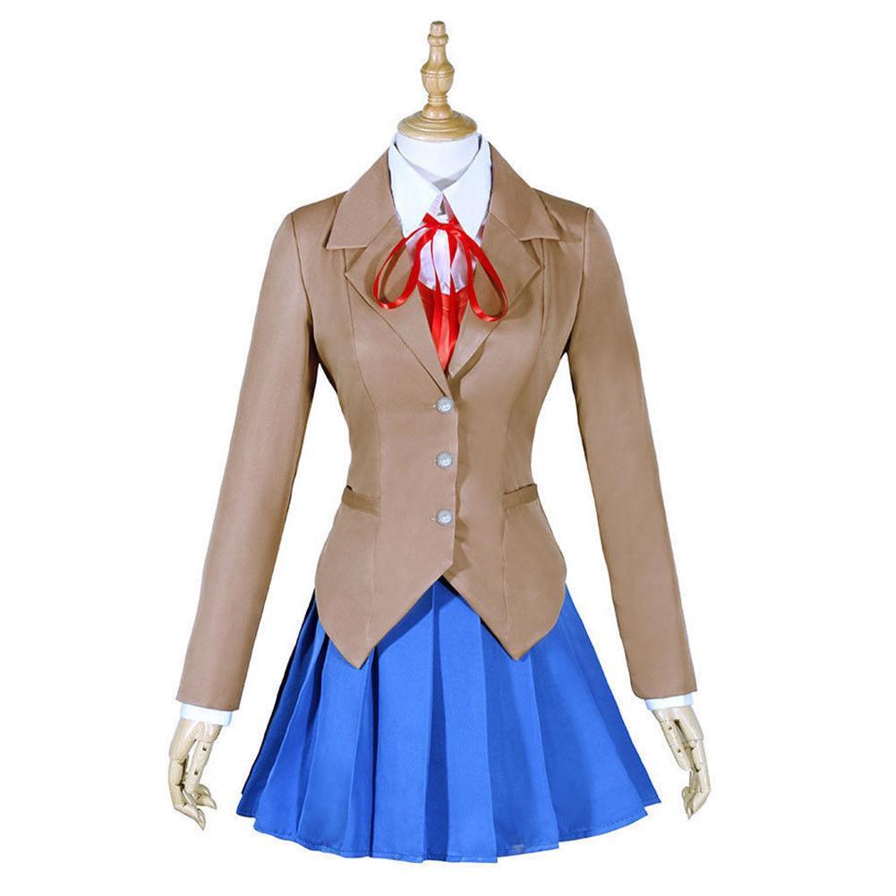 Doki Doki Literature Club Monika Outfits Halloween Carnival Suit Cosplay Costume - CrazeCosplay