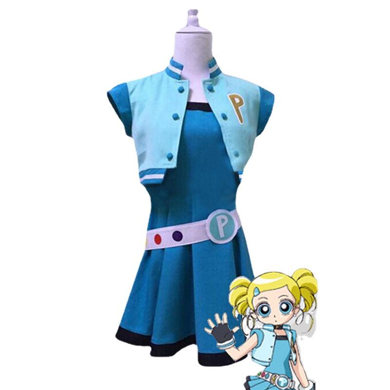 Bubbles The Powerpuff Girls Halloween Cosplay Costume