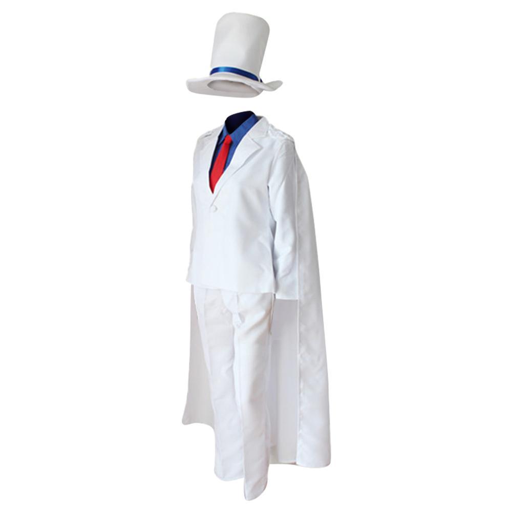 Detective Conan Kid The Phantom Thief Magic Kaito Kuroba Kaito Uniform Cosplay Costume - CrazeCosplay