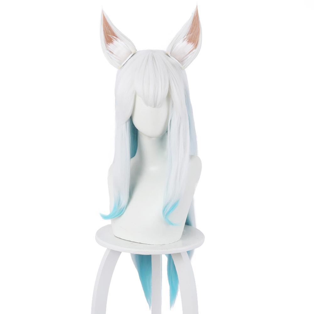 Lol Ahri The Nine Tailed Fox Cosplay Wig With Ears 1 - CrazeCosplay