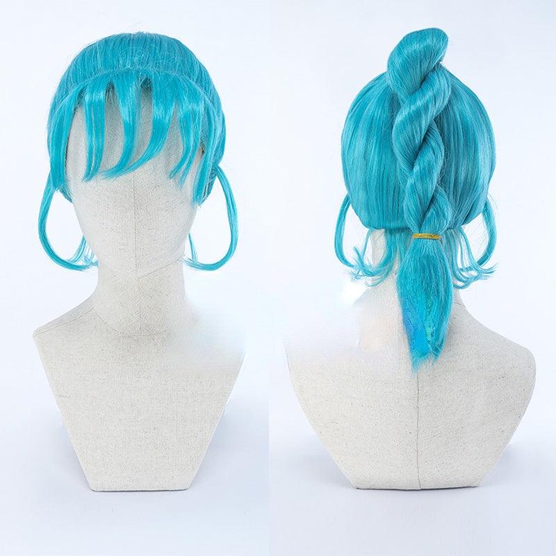 Dragon Ball Bulma Green Ponytail Cosplay Wig - CrazeCosplay