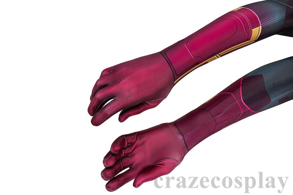 Vision Costume The Wanda Vision Cosplay Suit 3D Printed Edition - CrazeCosplay